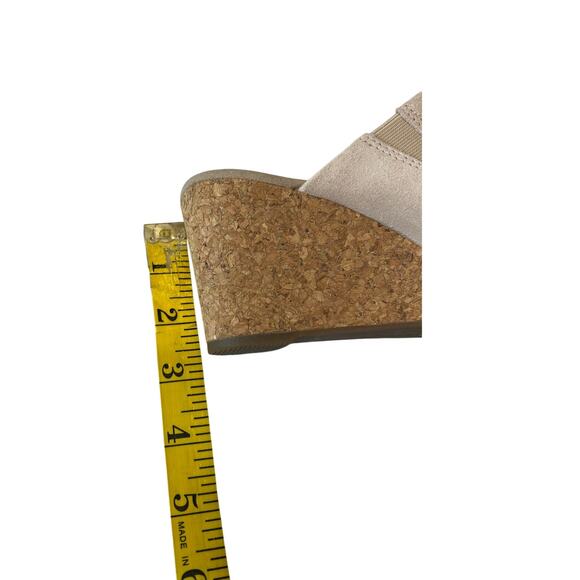 Clark's Collection Lafley Wave Leather Wedge Sandals Women's Size 7B Blush - Picture 6 of 7